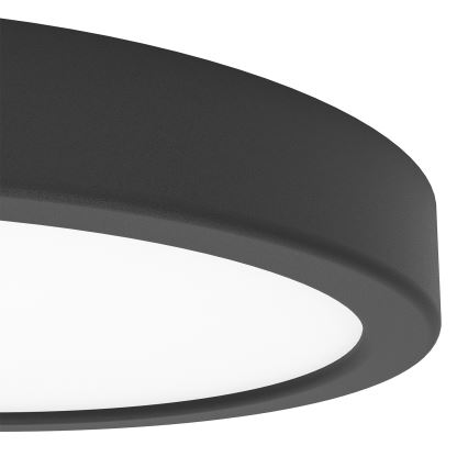 Eglo - LED RGBW himmennettävä kylpyhuoneen kattovalaisin LED/11,2W/230V 2700-6500K Ø 21,1cm IP44 musta