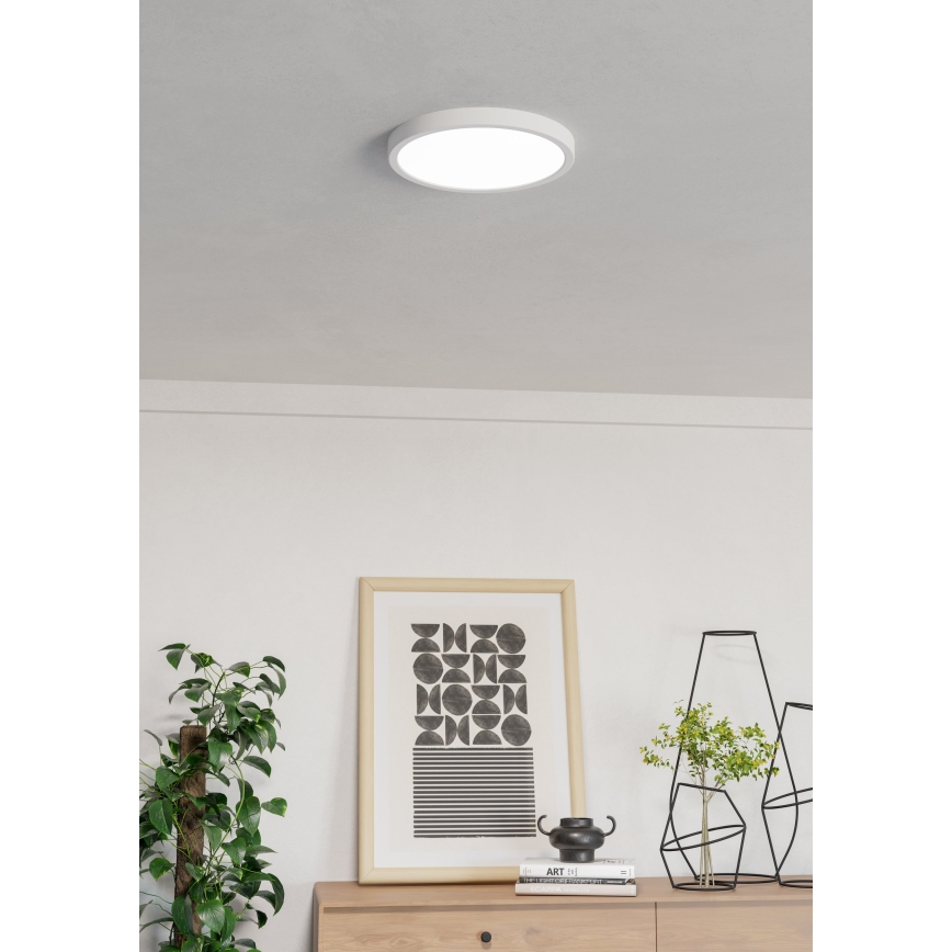 Eglo - LED RGBW himmennettävä kylpyhuoneen kattovalaisin LED/14,3W/230V 2700-6500K halkaisija 27,8 cm IP44 valkoinen