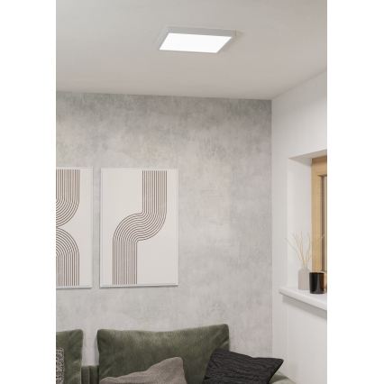 Eglo - LED RGBW himmennettävä kylpyhuoneen kattovalaisin LED/13,5W/230V 2700-6500K 29,5x29,5 cm IP44 valkoinen