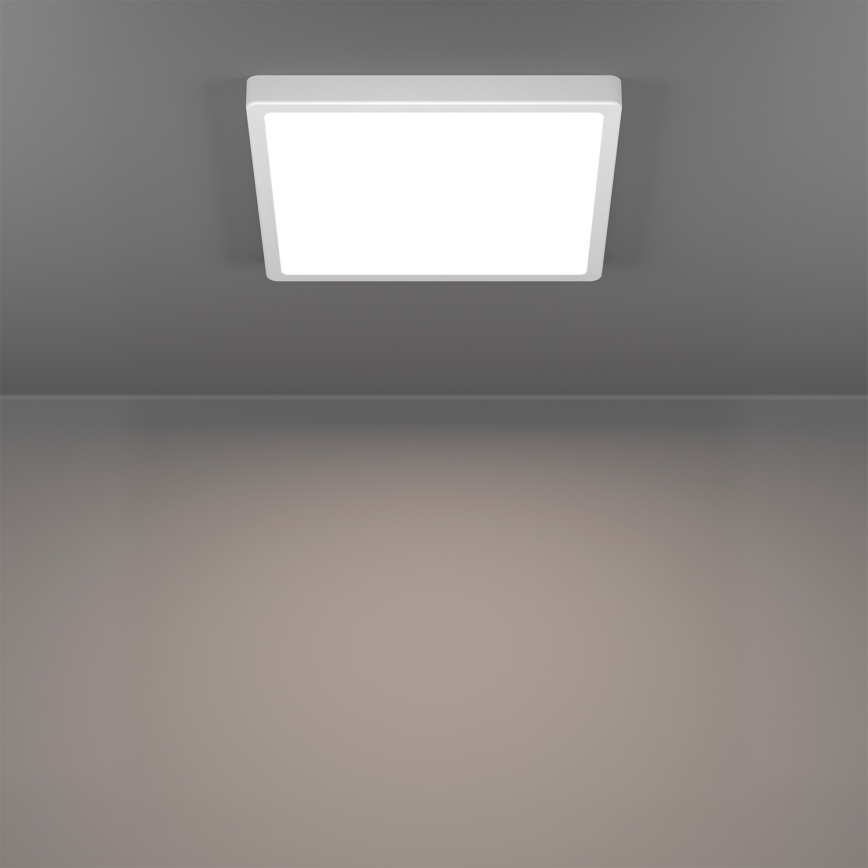 Eglo - LED RGBW himmennettävä kylpyhuoneen kattovalaisin LED/13,5W/230V 2700-6500K 29,5x29,5 cm IP44 valkoinen