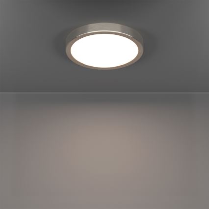 Eglo - LED RGBW himmennettävä kylpyhuoneen kattovalaisin LED/11,2W/230V 2700-6500K halkaisija 21,1 cm IP44 mattakromi