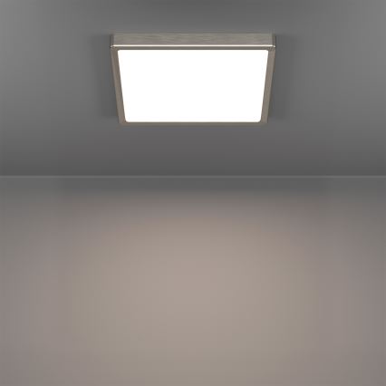 Eglo - LED RGBW himmennettävä kylpyhuoneen kattovalaisin LED/13,5W/230V 2700-6500K 29,5x29,5 cm IP44 mattakromi
