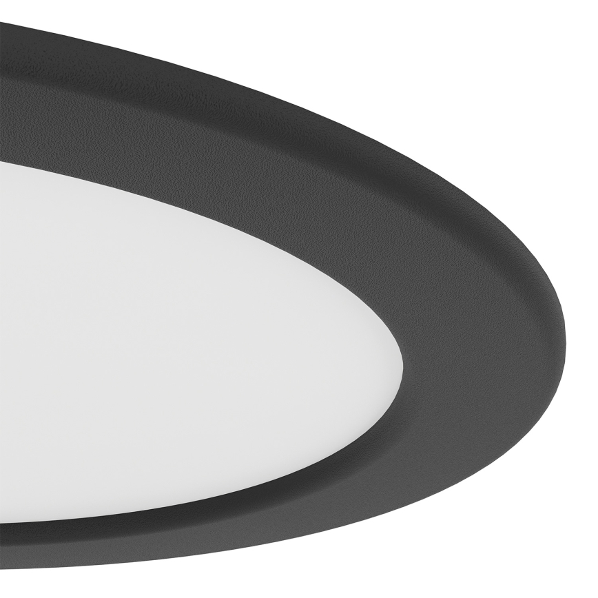Eglo - LED-uppovalaisin LED/10,5W/230V 2700/4000/6500K halkaisija 16,8 cm musta