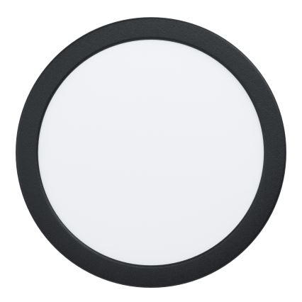 Eglo - LED-upotettava kattovalaisin LED/18,5W/230V 2700/4000/6500K halkaisija 21,6 cm musta