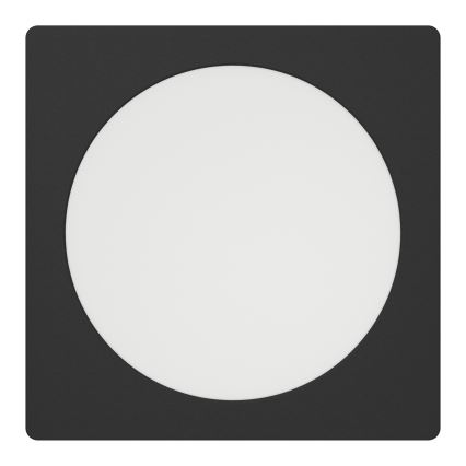 Eglo - LED-upotettava kattovalaisin LED/10,5W/230V 2700/4000/6500K 16,6x16,6 cm musta