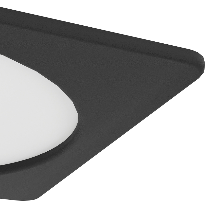 Eglo - LED-upotettava kattovalaisin LED/10,5W/230V 2700/4000/6500K 16,6x16,6 cm musta