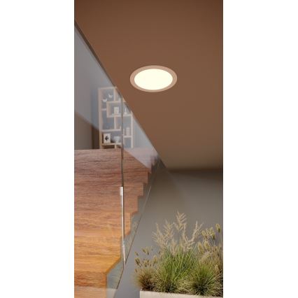 Eglo - upotettava LED-alasvalo LED/10,5W/230V 2700/4000/6500K halkaisija 16,8 cm valkoinen
