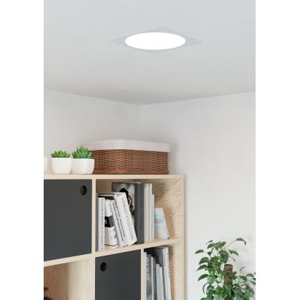 Eglo - alakattoon asennettava LED-valaisin LED/18,5W/230V 2700/4000/6500K 21,6x21,6 cm valkoinen