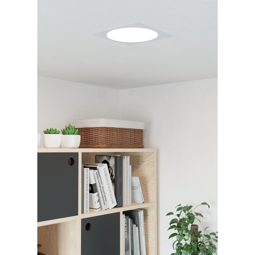 Eglo - alakattoon asennettava LED-valaisin LED/18,5W/230V 2700/4000/6500K 21,6x21,6 cm valkoinen