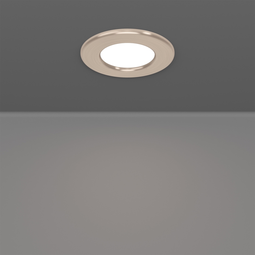 Eglo - 3 kpl LED-upotettavat valaisimet LED/3,7W/230V 2700/4000/6500K, halkaisija 8,8 cm, mattakromi