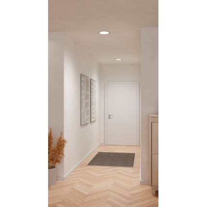 Eglo - LED upotettava kattovalaisin LED/18,5W/230V 2700/4000/6500K halkaisija 21,6 cm mattakromi