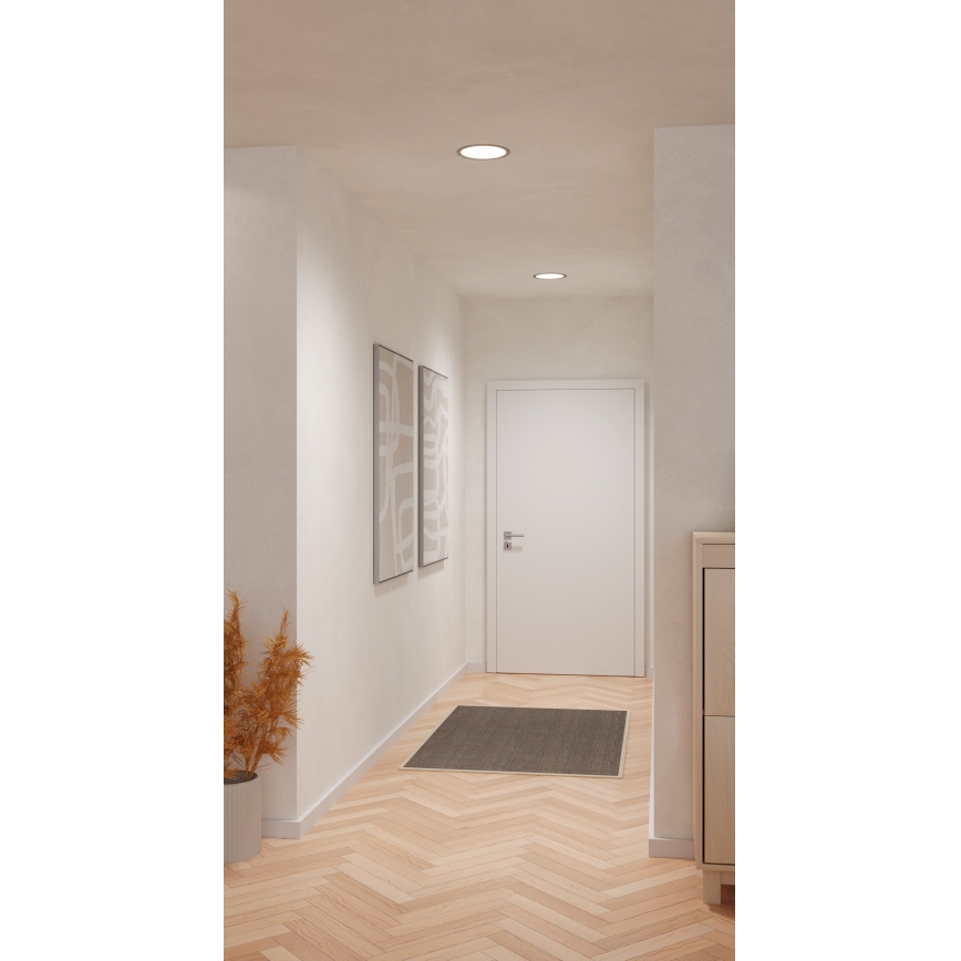 Eglo - LED upotettava kattovalaisin LED/18,5W/230V 2700/4000/6500K halkaisija 21,6 cm mattakromi