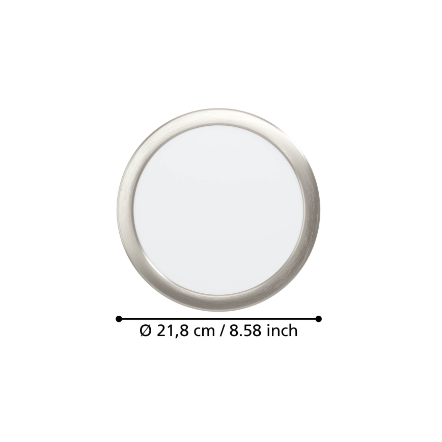 Eglo - LED upotettava kattovalaisin LED/18,5W/230V 2700/4000/6500K halkaisija 21,6 cm mattakromi