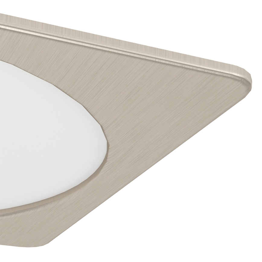 Eglo - upotettava LED-kattovalaisin LED/18,5W/230V 2700/4000/6500K 21,6x21,6 cm mattakromi
