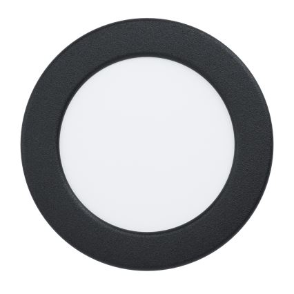 Eglo - LED-kylpyhuoneen upotettava alasvalo, 6,3 W, 230 V, 2700/4000/6500 K, Ø 11,9 cm, IP44, musta