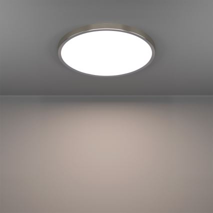 Eglo - LED RGBW himmennettävä kylpyhuoneen kattovalaisin LED/17,5W/230V 2700-6500K halkaisija 38,9 cm IP44 mattakromi