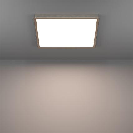 Eglo - LED RGBW Himmennettävä kylpyhuoneen kattovalaisin LED/17,8W/230V 2700-6500K 39x39 cm IP44 mattakromi