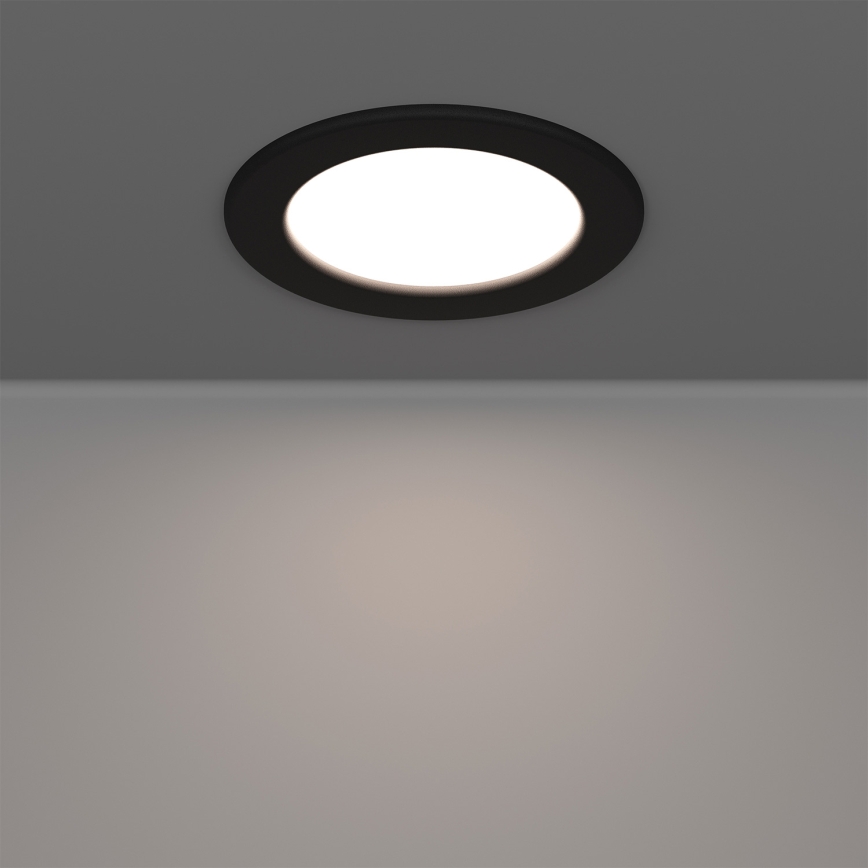 Eglo - LED RGBW himmennettävä kylpyhuoneen uppovalaisin LED/5W/230V 2700–6500K Ø 12 cm IP44 musta