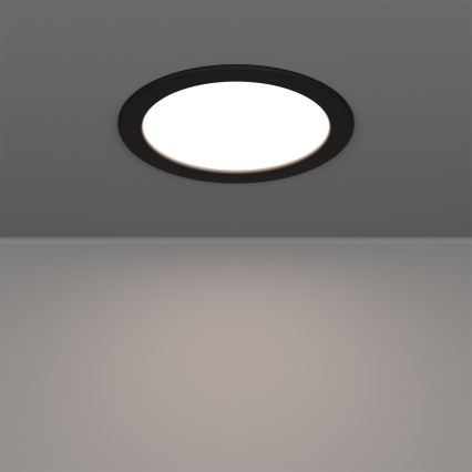Eglo - LED RGBW himmennettävä kylpyhuoneen alasvalaisin LED/9,5W/230V 2700–6500K halkaisija 16,8 cm IP44 musta