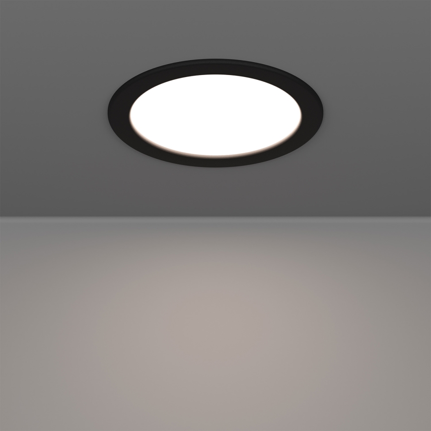 Eglo - LED RGBW himmennettävä kylpyhuoneen alasvalaisin LED/9,5W/230V 2700–6500K halkaisija 16,8 cm IP44 musta