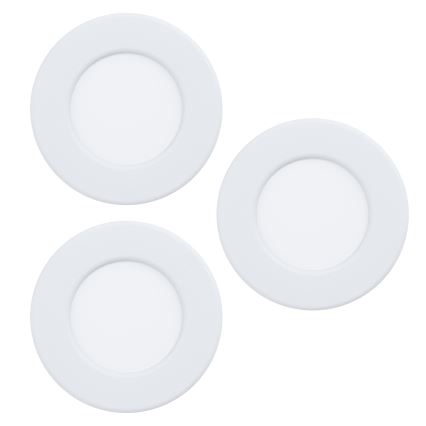 Eglo - SETTI 3xLED RGBW himmennettävä kylpyhuoneeseen upotettava alasvalaisin LED/2,8W/230V 2700-6500K Ø 8,8 cm IP44 valkoinen