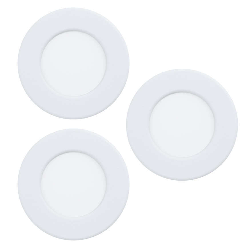 Eglo - SETTI 3xLED RGBW himmennettävä kylpyhuoneeseen upotettava alasvalaisin LED/2,8W/230V 2700-6500K Ø 8,8 cm IP44 valkoinen