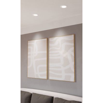 Eglo - LED RGBW Himmennettävä kylpyhuoneen upotettava alasvalo LED/5W/230V 2700-6500K halkaisija 12 cm IP44 valkoinen