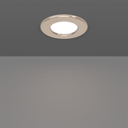 Eglo - 3 kpl RGBW LED-himmennettävät kylpyhuoneen upotettavat alasvalaisimet LED/2,8W/230V 2700–6500K Ø 8,8 cm IP44 mattakromi