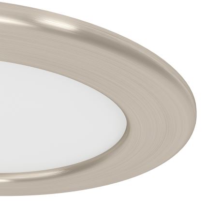Eglo - LED RGBW himmennettävä kylpyhuoneen upotettava valaisin LED/5W/230V 2700-6500K halkaisija 12 cm IP44 mattakromi