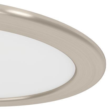 Eglo - LED RGBW Himennettävä kylpyhuoneen upotettava alasvalaisin LED/9,5W/230V 2700–6500K Ø 16,8 cm IP44 mattakromi