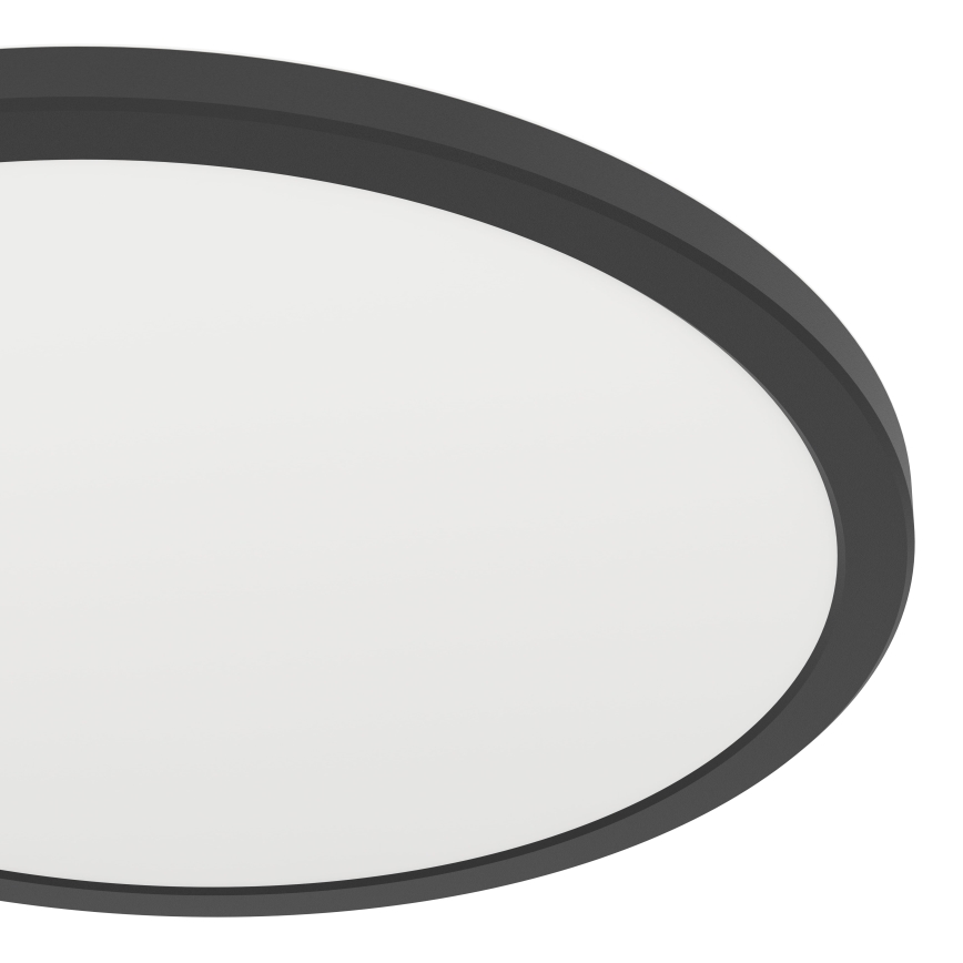 Eglo - LED Himmennettävä ulko katto kevyt LED/18,5W/230V 2700-6500K halkaisija 38,9 cm IP44 musta + kauko-ohjaus