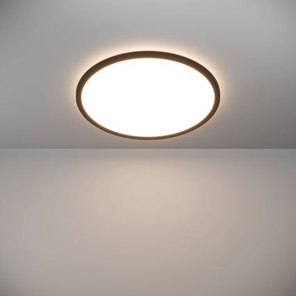 Eglo - LED Himmennettävä ulko katto kevyt LED/16,8W/230V 2700-6500K halkaisija 50 cm IP44 musta + kauko-ohjaus