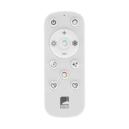 Eglo 901457 - LED Himmennettävä ulko katto kevyt LED/17W/230V 2700-6500K 50x50 cm IP44 musta + kauko-ohjaus