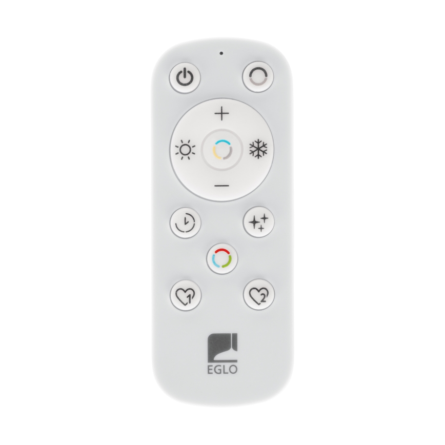 Eglo 901457 - LED Himmennettävä ulko katto kevyt LED/17W/230V 2700-6500K 50x50 cm IP44 musta + kauko-ohjaus