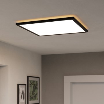 Eglo 901457 - LED Himmennettävä ulko katto kevyt LED/17W/230V 2700-6500K 50x50 cm IP44 musta + kauko-ohjaus