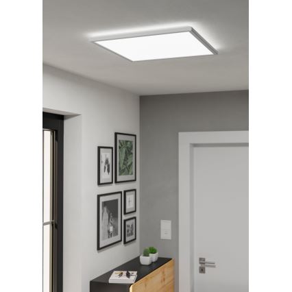 Eglo - LED Himmennettävä ulko katto kevyt LED/17W/230V 2700-6500K 50x50 cm IP44 valkoinen + kauko-ohjaus