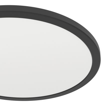 Eglo - LED RGBW Himmennettävä ulko katto kevyt LED/18,5W/230V 2700-6500K halkaisija 38,9cm IP44 musta ZigBee