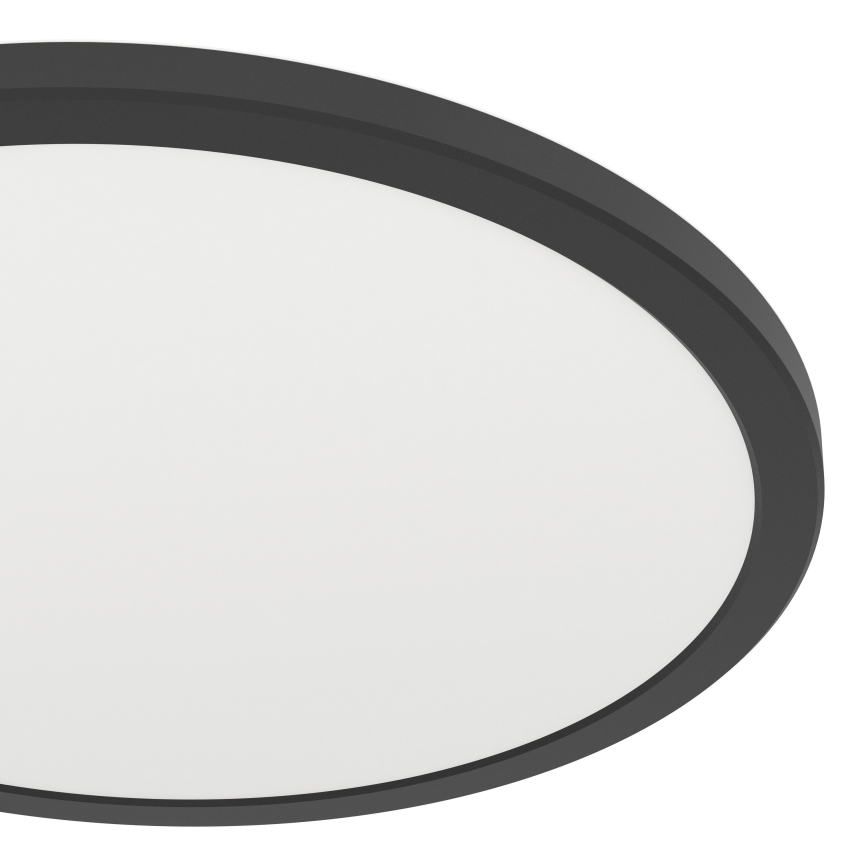 Eglo - LED RGBW Himmennettävä ulko katto kevyt LED/18,5W/230V 2700-6500K halkaisija 38,9cm IP44 musta ZigBee