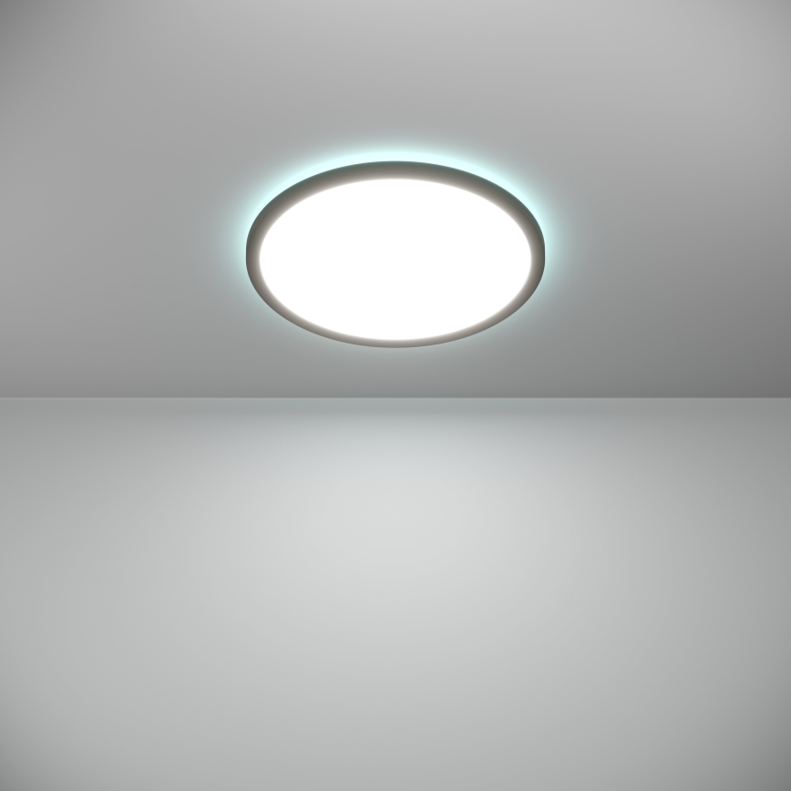 Eglo - LED RGBW Himmennettävä ulko katto kevyt LED/18,5W/230V 2700-6500K halkaisija 38,9cm IP44 musta ZigBee