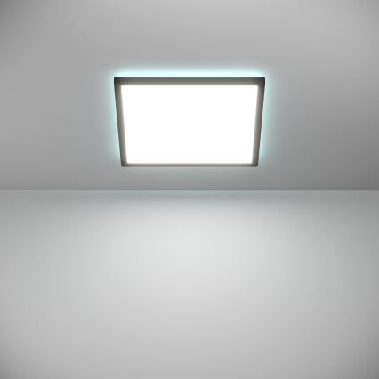 Eglo - LED RGBW Himmennettävä ulko katto kevyt LED/17,6W/230V 2700-6500K 39x39 cm IP44 musta ZigBee