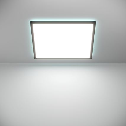 Eglo - LED RGBW Himmennettävä ulko katto kevyt LED/17W/230V 2700-6500K 50x50cm IP44 musta ZigBee