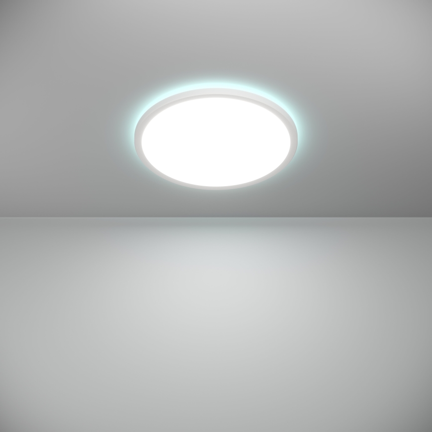 Eglo - LED RGBW Himmennettävä ulko katto kevyt LED/18,5W/230V 2700-6500K halkaisija 38,9cm IP44 valkoinen ZigBee