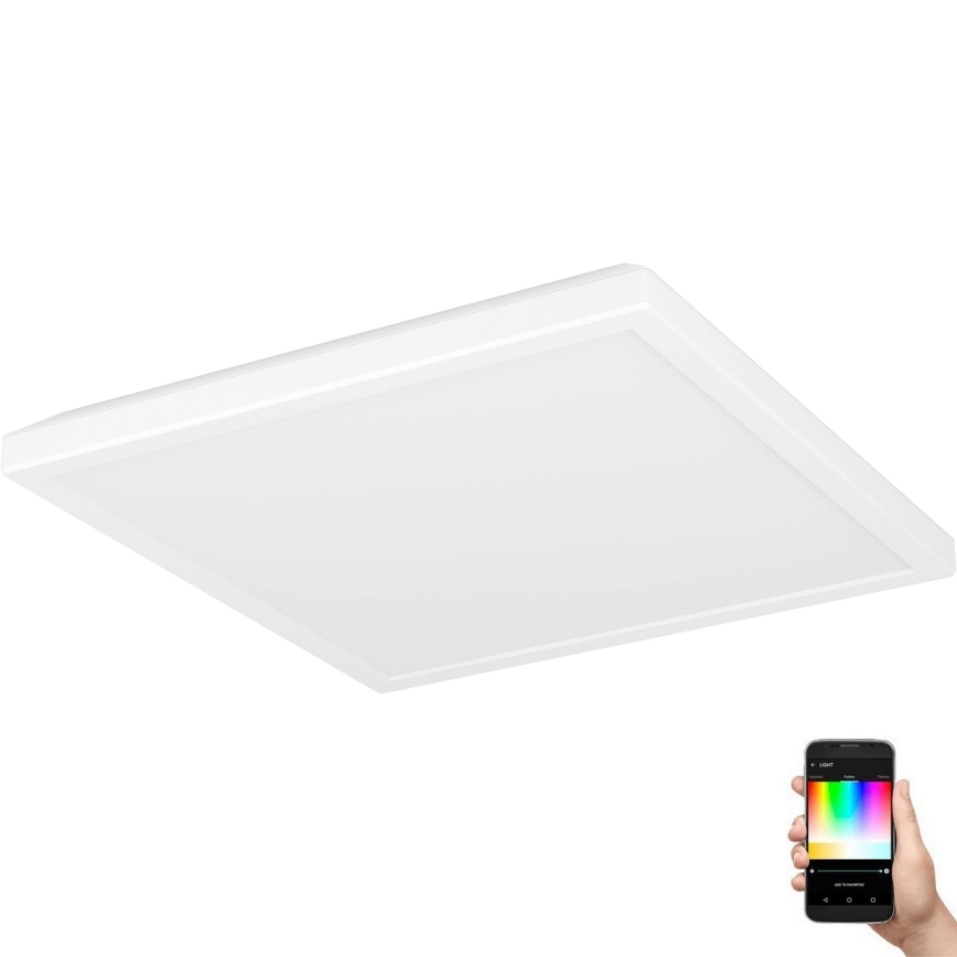 Eglo - LED RGBW Himmennettävä ulko katto kevyt LED/13,4W/230V 2700-6500K 29x29 cm IP44 valkoinen ZigBee