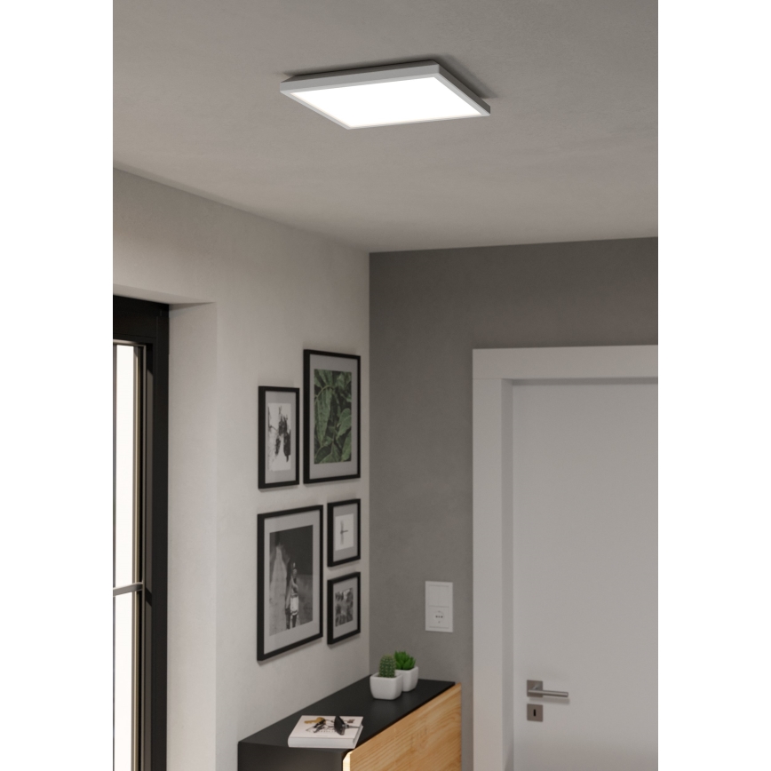 Eglo - LED RGBW Himmennettävä ulko katto kevyt LED/13,4W/230V 2700-6500K 29x29 cm IP44 valkoinen ZigBee