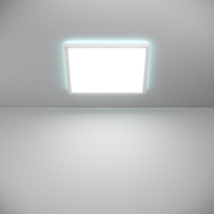 Eglo - LED RGBW Himmennettävä ulko katto kevyt LED/17,6W/230V 2700-6500K 39x39 cm IP44 valkoinen ZigBee