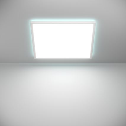 Eglo - LED RGBW Himmennettävä ulko katto kevyt LED/17W/230V 2700-6500K 50x50 cm IP44 valkoinen ZigBee