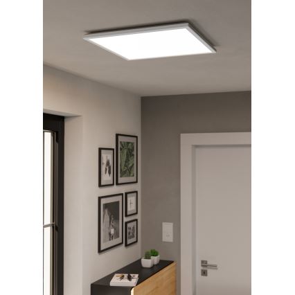 Eglo - LED RGBW Himmennettävä ulko katto kevyt LED/17W/230V 2700-6500K 50x50 cm IP44 valkoinen ZigBee