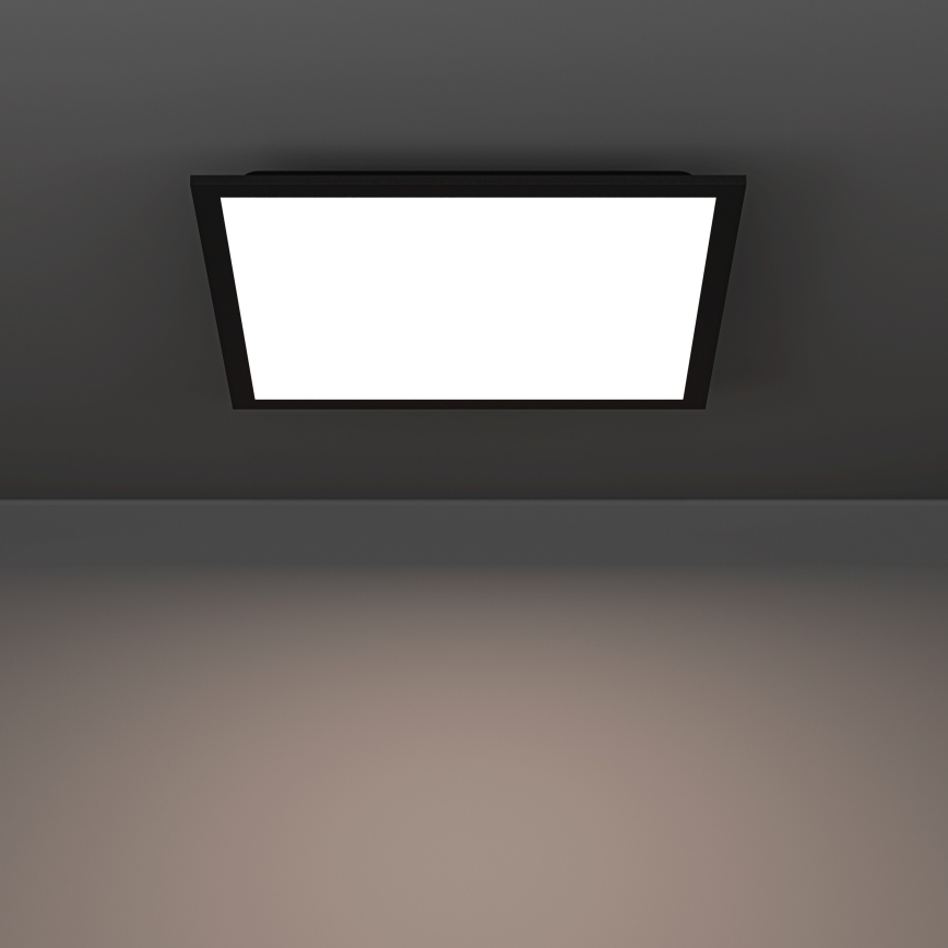Eglo - LED RGBW himmennettävä kattovalaisin LED/19W/230V 2700-6500K 40x40 cm musta