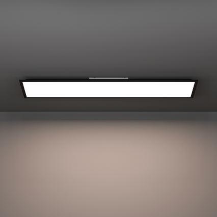 Eglo - LED RGBW himmennettävä pinta-asennettava paneeli, 28 W, 230 V, 2700–6500 K, 120 x 15 cm, musta