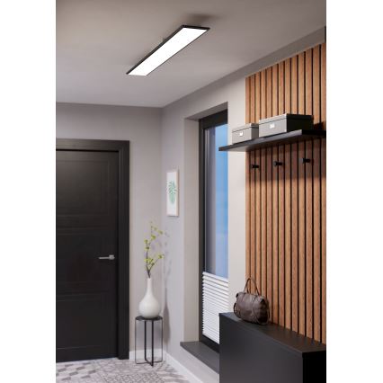 Eglo - LED RGBW himmennettävä pinta-asennettava paneeli, 28 W, 230 V, 2700–6500 K, 120 x 15 cm, musta